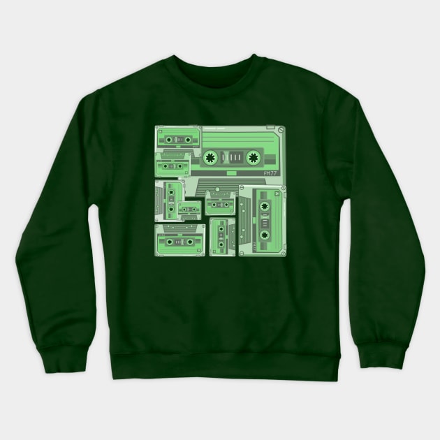 CASSETTES Crewneck Sweatshirt by MAYRAREINART